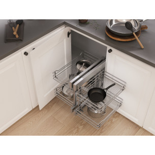 900mm VS COR FLEX Mesh Kitchen Corner Vauth Sagel Pull Out 450 Door 54829213 2
