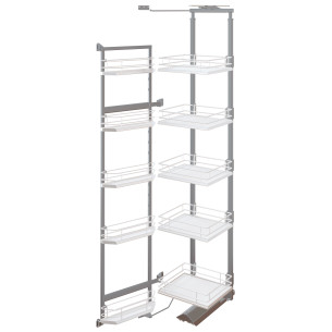 600mm VS Tal Gate Pro Pantry Premea White Kitchen Storage 1900-2150 VSTGPPREM6 2