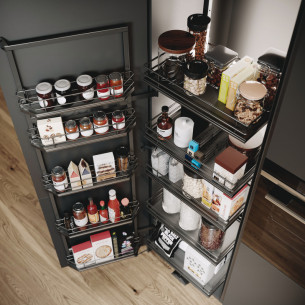 600mm VS Tal Gate Pro Pantry Premea Lava Kitchen Storage 1900-2150 54957094