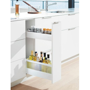 200mm Blum Antaro Space Twin Kitchen Base Pull Out Drawers 450mm Depth ST.VMW.450.0164 2