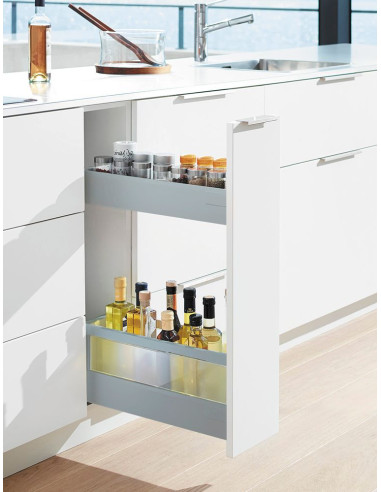 300mm Antaro Space Twin Blum Kitchen Base Pull Out Drawers 500mm Depth ST.VMG.500.0264