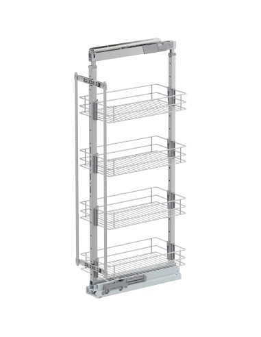 400mm VS Tal Larder Kitchen Pull Out Silver...