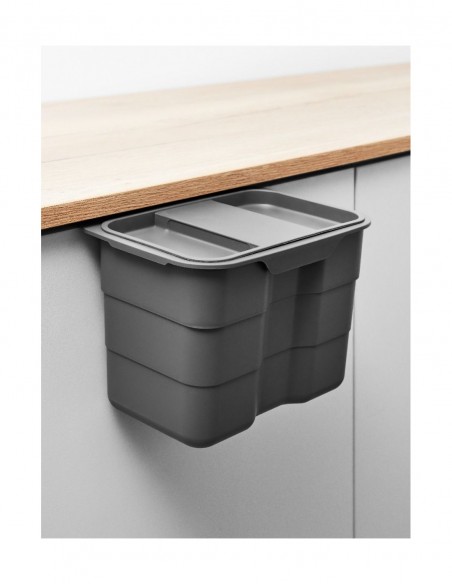 450mm ECO-Top Waste Bin Kitchen Blumotion Door Fix 68.2L BioBin Caddy 5045.2064+VEO