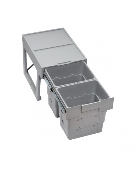 Ninka Easywaste Kitchen Bin 400mm Sink Base Pull Out 32L Hinged Door 50374504
