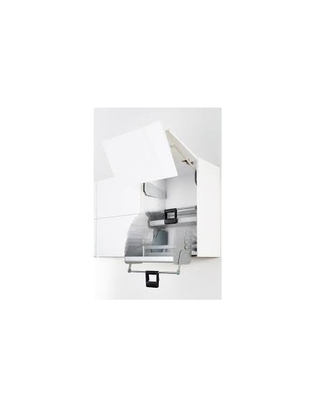 500mm Kessebohmer iMove Double Kitchen Wall Pull-Down Grey Softclosing KIMOVE500DG