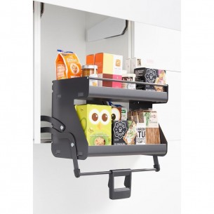 500mm Kessebohmer iMove Double Wall Kitchen Pull-Down Anthracite KIMOVE500DA 2