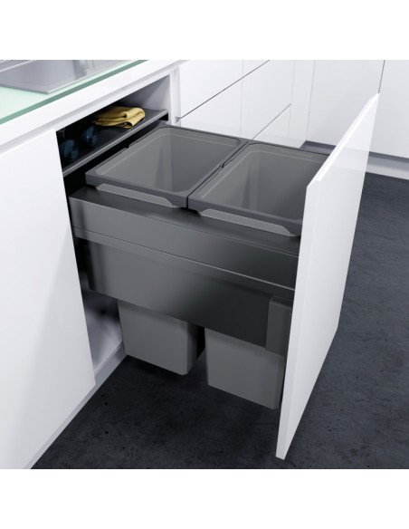 Vauth Sagel Bin Container 35L Envi Space Lava Free-Stood Kitchen Tub VS35LLAVA