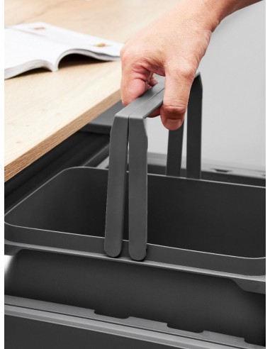 Vauth Sagel Bin Container 35L Envi Space Silver Free-Stood Kitchen Tub VS35LSILV