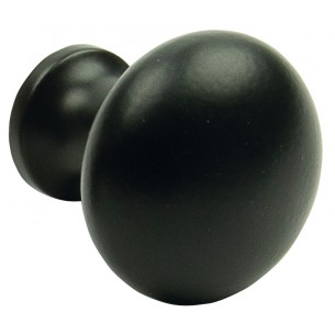 35mm Cast Iron Door Knob Pewter Or Black Finish Handmade 2