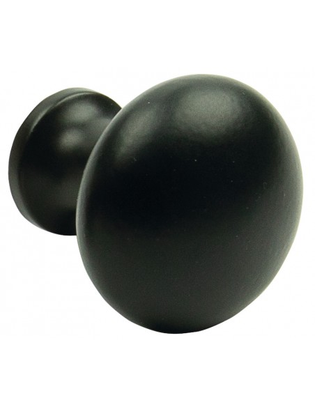 35mm Cast Iron Door Knob Black Finish Handmade