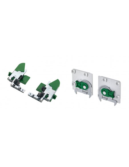 Dynapro Drawer Runner Clips Front & Rear Fixings 3D Adj Suits Tipmatic 43319040