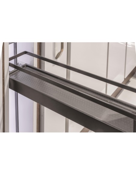 Kessebohmer 150mm Kitchen Base Pull Out Anthracite 2-Tier RH Mount K2SABP150A