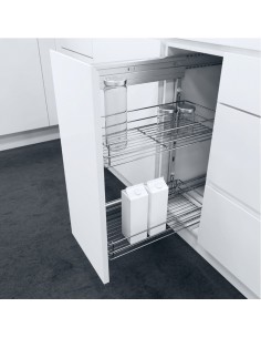 300mm VS SUB Side Kitchen Basket Frame Storage Set Silver Vauth Sagel 54640903 + 54639995