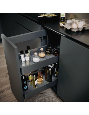 300mm VS SUB Side Kitchen Basket Frame Storage PLANERO Lava 54636382 + 54634351