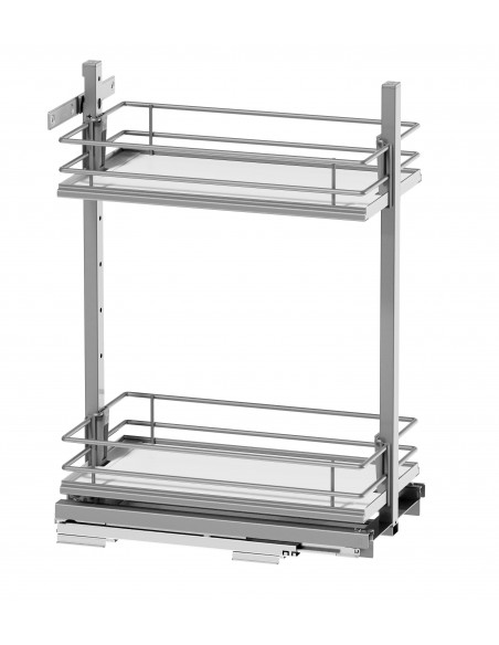 300mm VS Sub Larder Base Pull Out Vauth Sagel Premea White 2 Tier VSSUBPW