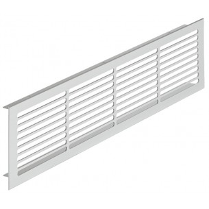 Fridge Ventilation Grill Silver F1 500 x 86mm 200cm2 Recess Mounting 57523930
