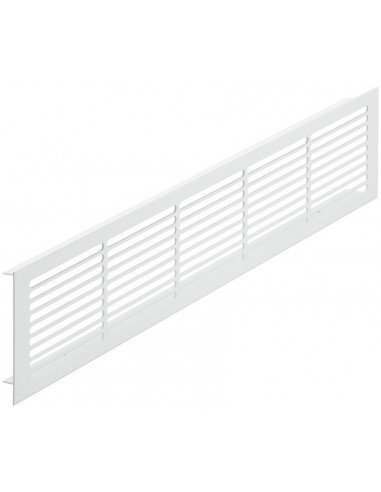 Fridge Ventilation Grill White 400 x 86mm RAL9010 160cm2 Fixings 57523627