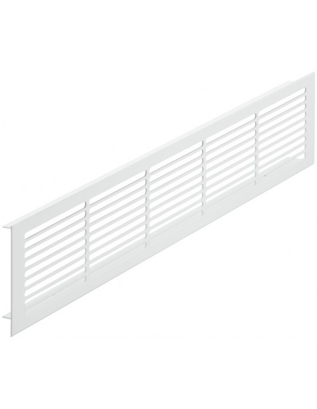 Fridge Ventilation Grill White 400 x 86mm RAL9010 160cm2 Fixings 57523627