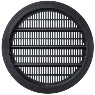 65mm Round Vent Black Fine Mesh Recess Insect Resistance 8Cm2 57104320