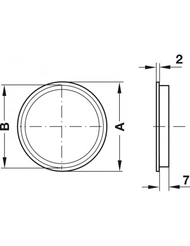 65mm Round Vent Black Fine Mesh Recess Insect Resistance 8Cm2 57104320