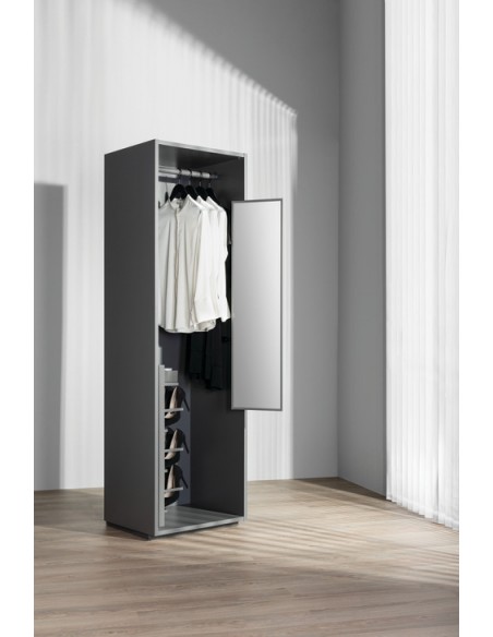 Pull Out Pivoting Mirror Bedroom Wardrobes  80575292 Tall 1155mm High Unhanded