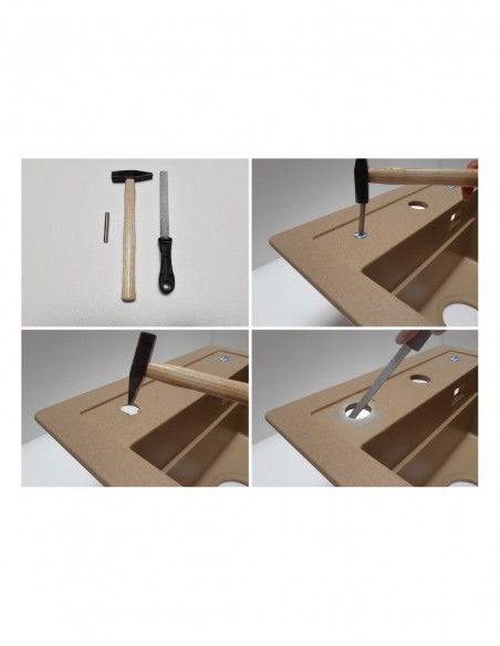 Kitchen Sink "Knock Out Tap Hole " Service Enable Drainer Handing