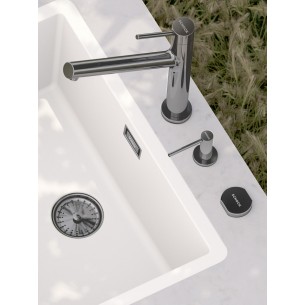 Schock Samo Soap Dispenser 629169CHR Polished Chrome Sink Accessory 2