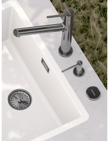 Schock Samo Soap Dispenser 629169CHR Polished Chrome Sink Accessory