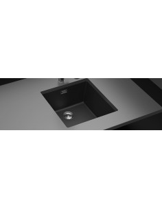 Schock Greenwich Magma N100 Kitchen Sink Black Granite Cristadur SCH-GREN100AMAG/2029 2