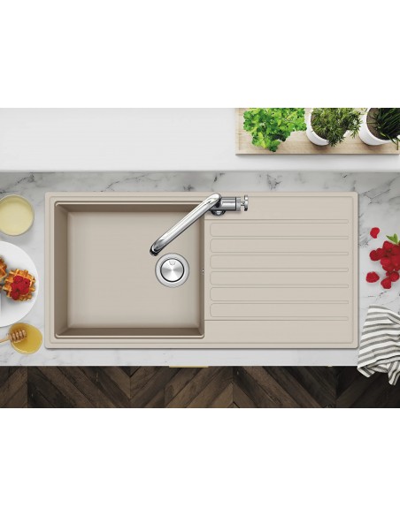 Clearwater Kameo Smart Fossil Sink 1.0 Kitchen Granite Quarex 1000x500 KAMD100LFL