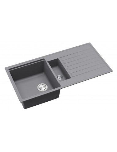 Clearwater Kameo Steel Sink Kitchen 1.5 Granite Quarex 1000x500 KAMD150LST