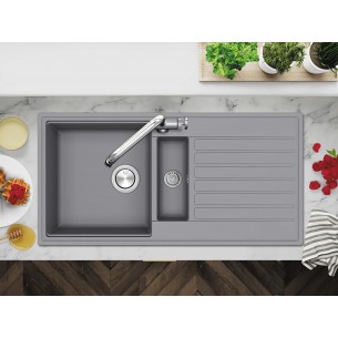 Clearwater Kameo Steel Sink Kitchen 1.5 Granite Quarex 1000x500 KAMD150LST