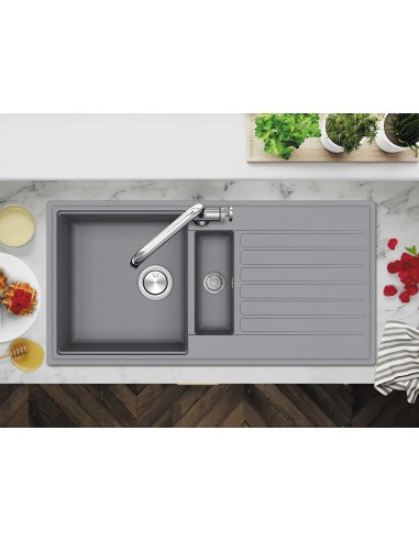 Clearwater Kameo Steel Sink Kitchen 1.5 Granite Quarex 1000x500 KAMD150LST