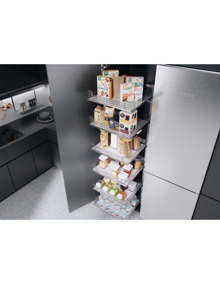 600mm Kessebohmer Tandem SOLO Larder Kitchen Tall Silver Arena X6 KTS600SILV