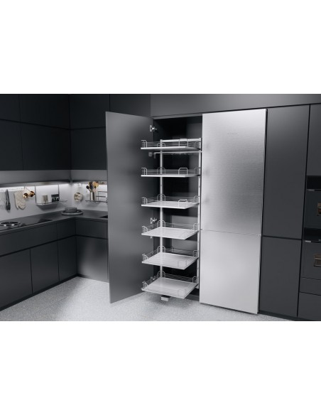 600mm Kessebohmer Tandem SOLO Larder Kitchen Tall Silver Arena X6 KTS600SILV
