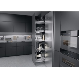 300mm Kessebohmer Convoy Chrome Glass Tall Kitchen Larder KCONVOY300