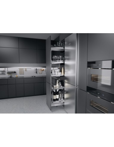 300mm Kessebohmer Convoy Chrome Glass Tall Kitchen Larder KCONVOY300