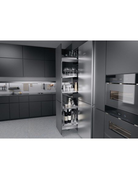 300mm Kessebohmer Convoy Chrome Glass Tall Kitchen Larder KCONVOY300