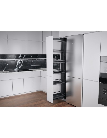 400mm Kessebohmer Anthracite Larder Kitchen Tall Dispensa KSALF400FEA
