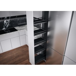 500mm Kessebohmer Tall Larder Pull Out Solid Anthracite Dispensa KSALF500FEA