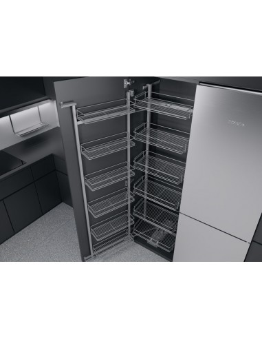600mm Tandem Kitchen Larder 1700mm Kessebohmer Silver Classic Six Tier KTLF600SILV