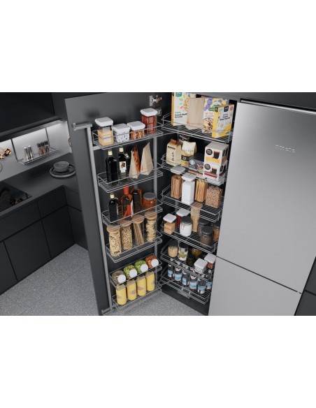 600mm Tandem Kitchen Larder 1700mm Kessebohmer Silver Classic Six Tier KTLF600SILV
