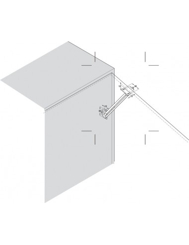 Lid Stay Door Restraint With Guide Slot Left Or Right Wooden Flaps 36640776 or 36640767