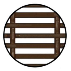 Square Vent Grill Black 225 x 120mm Recess 110Cm2 Flanged Rim 57155358 2