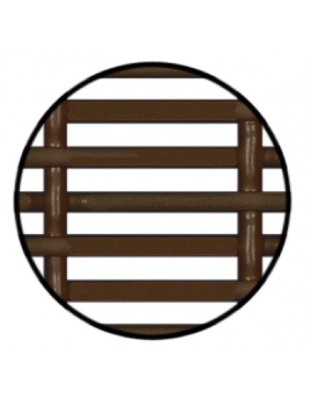 Square Vent Grill Black 225 x 120mm Recess 110Cm2 Flanged Rim