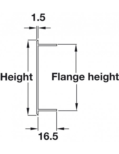 480x100mm Plinth Vent Silver Grill Airflow 133cm2 Aluminium Press Fit 57520933