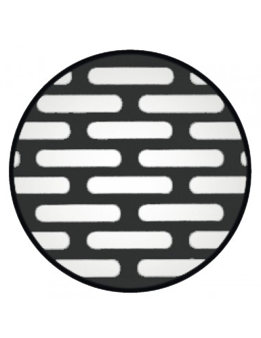 250x70mm Plinth Vent Grill Matt Black RAL9005 Airflow 44cm2 Cabinets 57522311