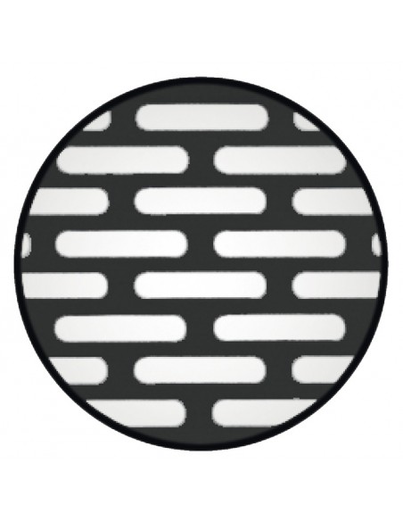 250x70mm Plinth Vent Grill Matt Black RAL9005 Airflow 44cm2 Cabinets 57522311