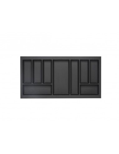 900mm Kitchen Cutlery Tray Black Legrabox Drawer Insert 822x423mm TIDY