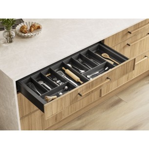 1000mm Cutlery Tray Black Legrabox Kitchen Drawer Insert 922x423mm TIDY